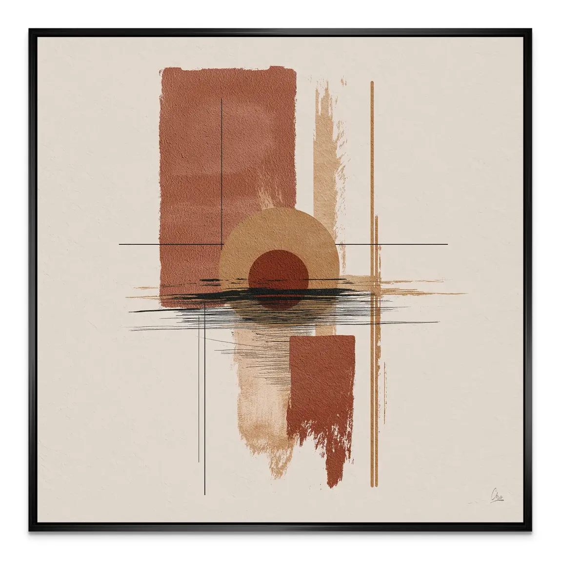 Desert Balance Alu Dibond Bild