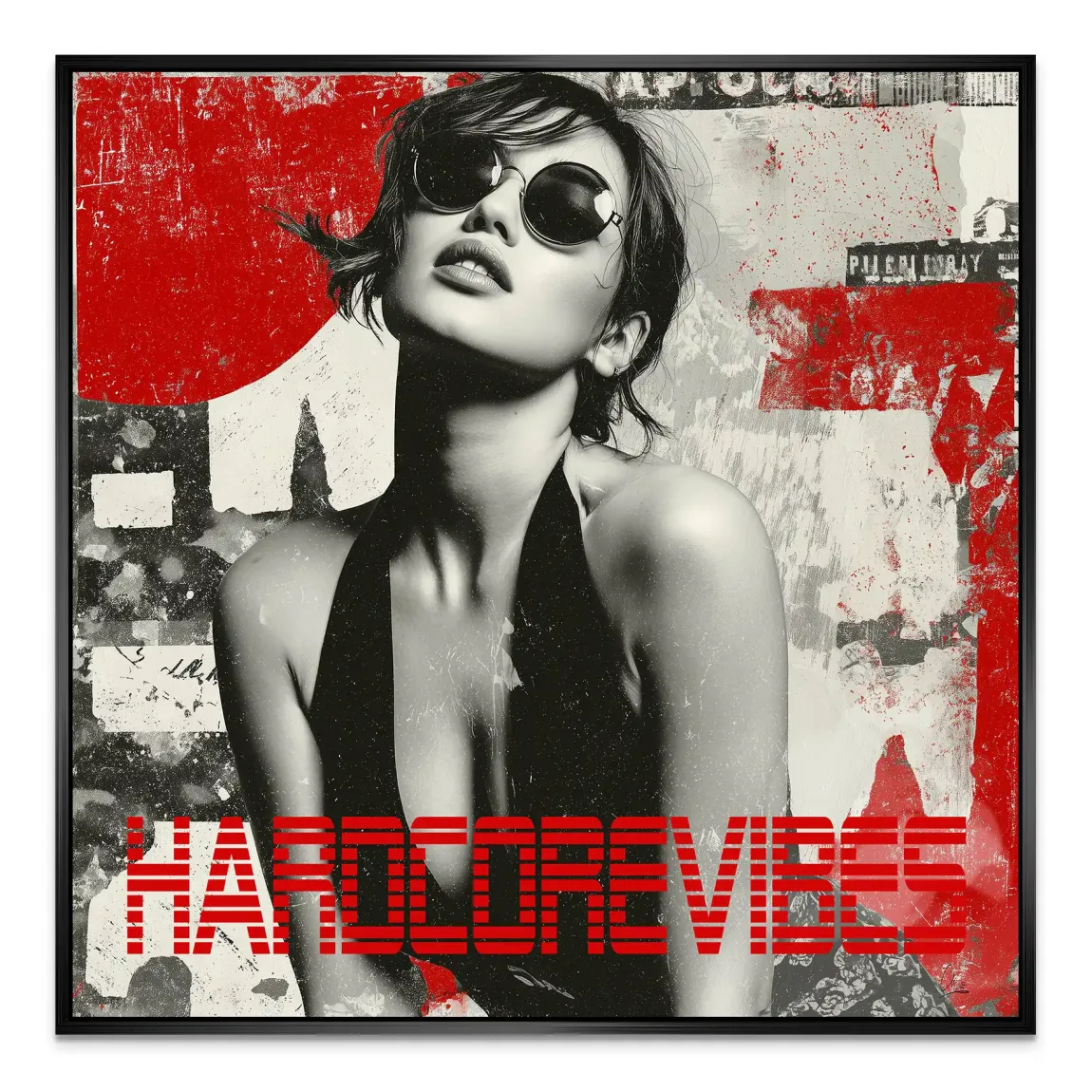 Hardcore Vibes Alu Dibond Bild