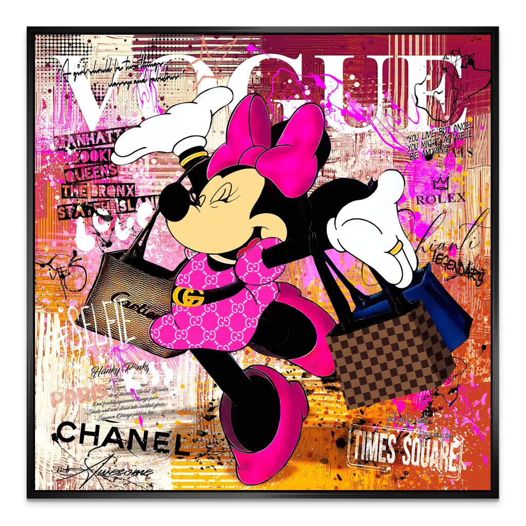 Minnie Vogue Modern AluDibond Bild INGALERIE