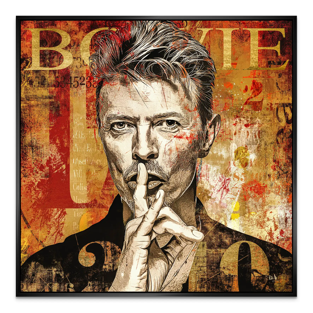 David Bowie Abstrakt Modern Style AluDibond Bild INGALERIE