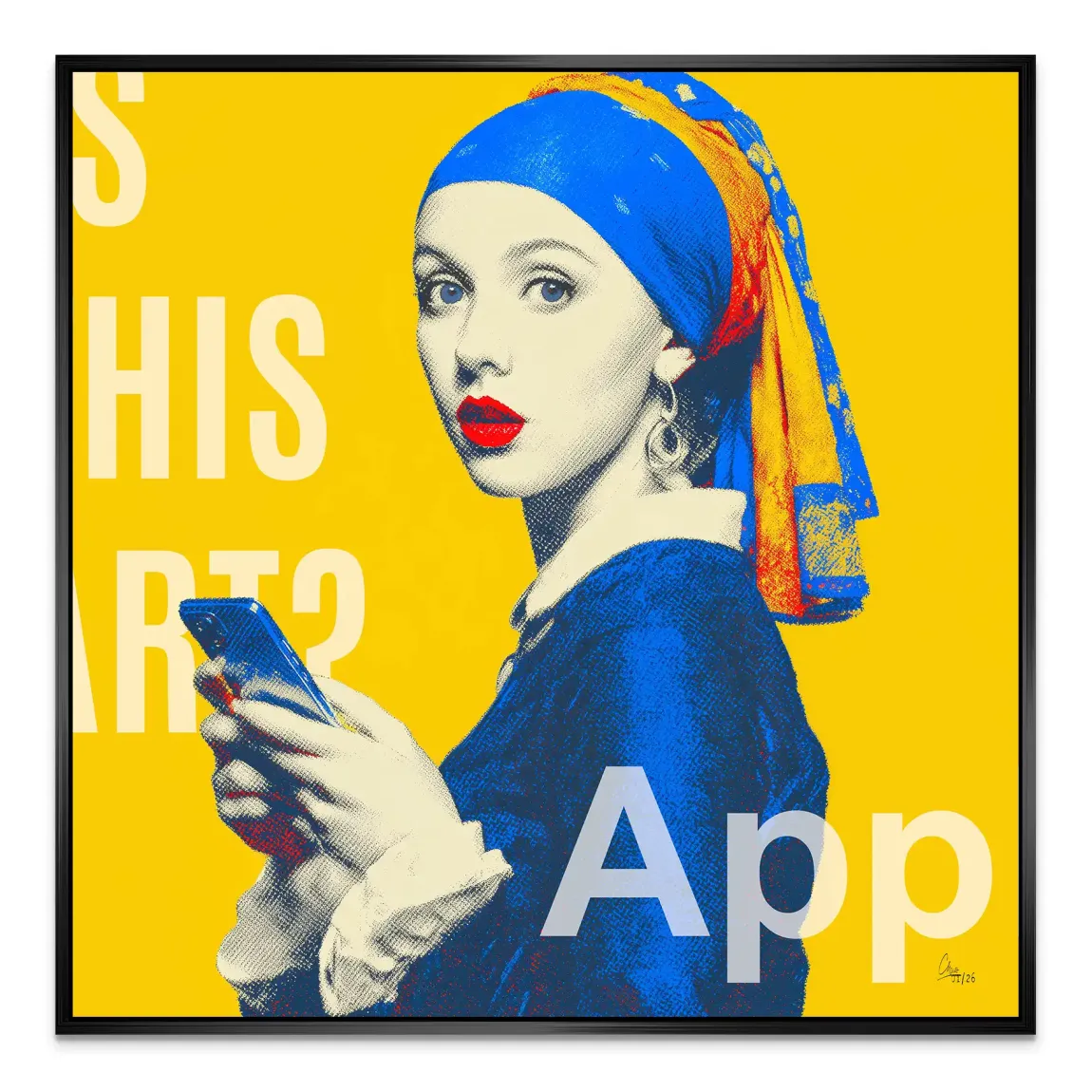 Das Mädchen mit dem Perlenohrring Alu Dibond Bild