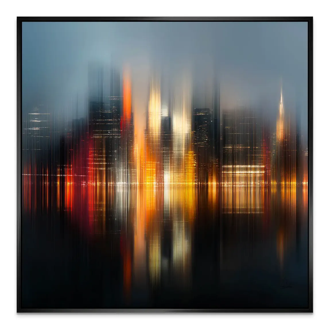 New York abstrakt Lights Alu Dibond Bild