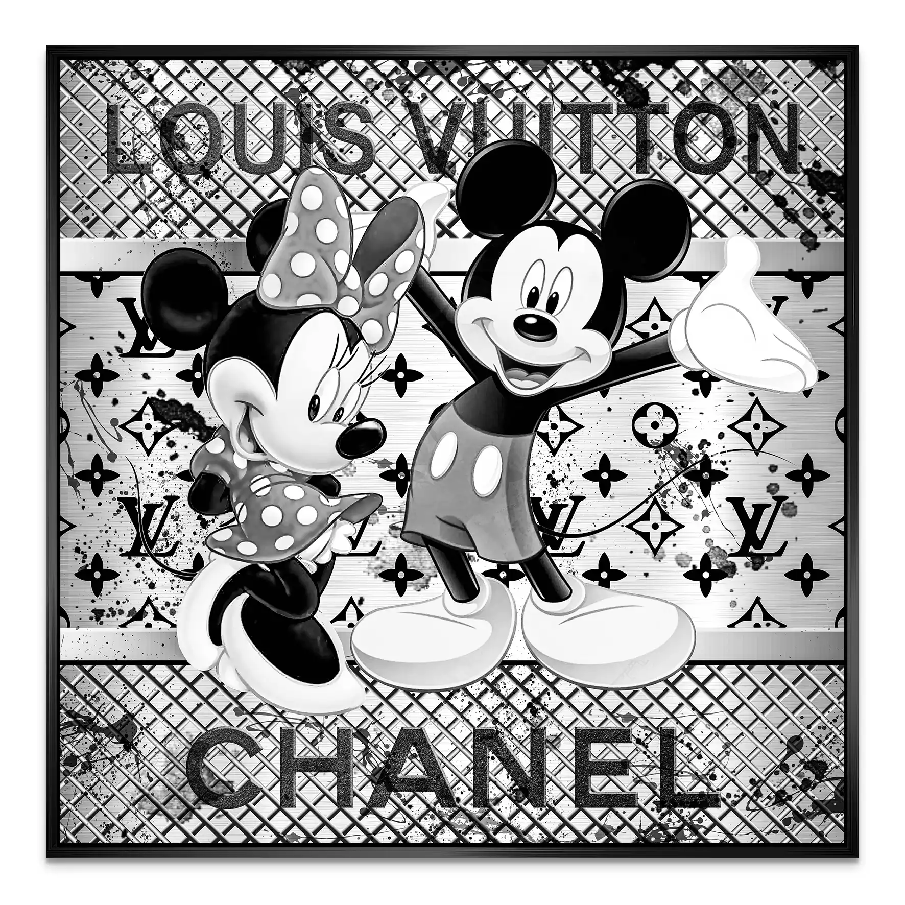 Micky & Minnie Louis Art Nr.2 AluDibond Bild INGALERIE