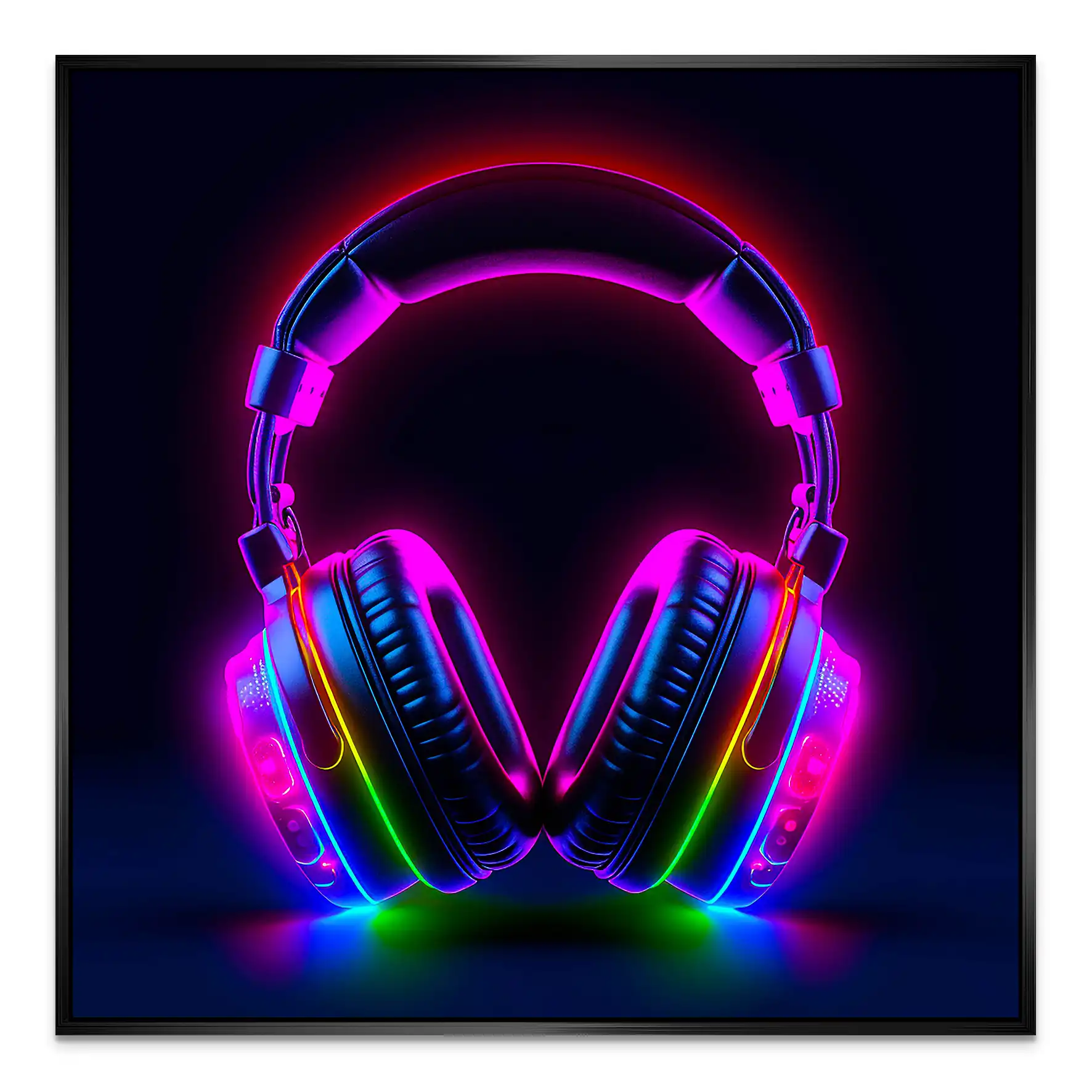 Headphone Art AluDibond Bild INGALERIE