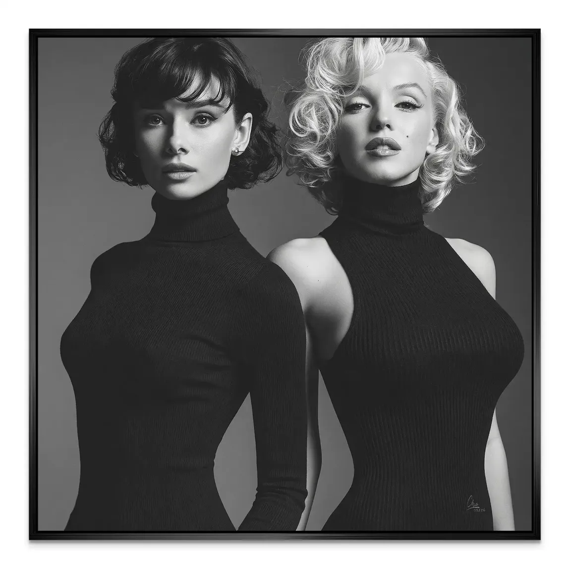 Audrey & Marilyn Alu Dibond Wandbild