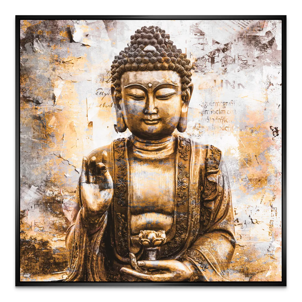 Buddha Abstrakt AluDibond Bild INGALERIE