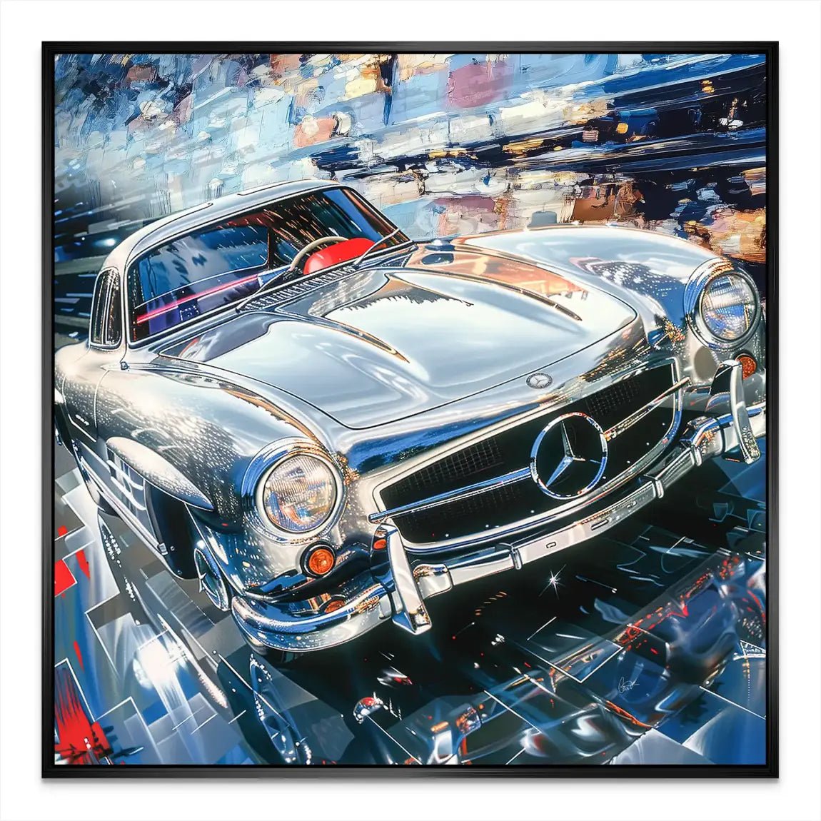 Mercedes 300 SL Alu Dibond Bild INGALERIE