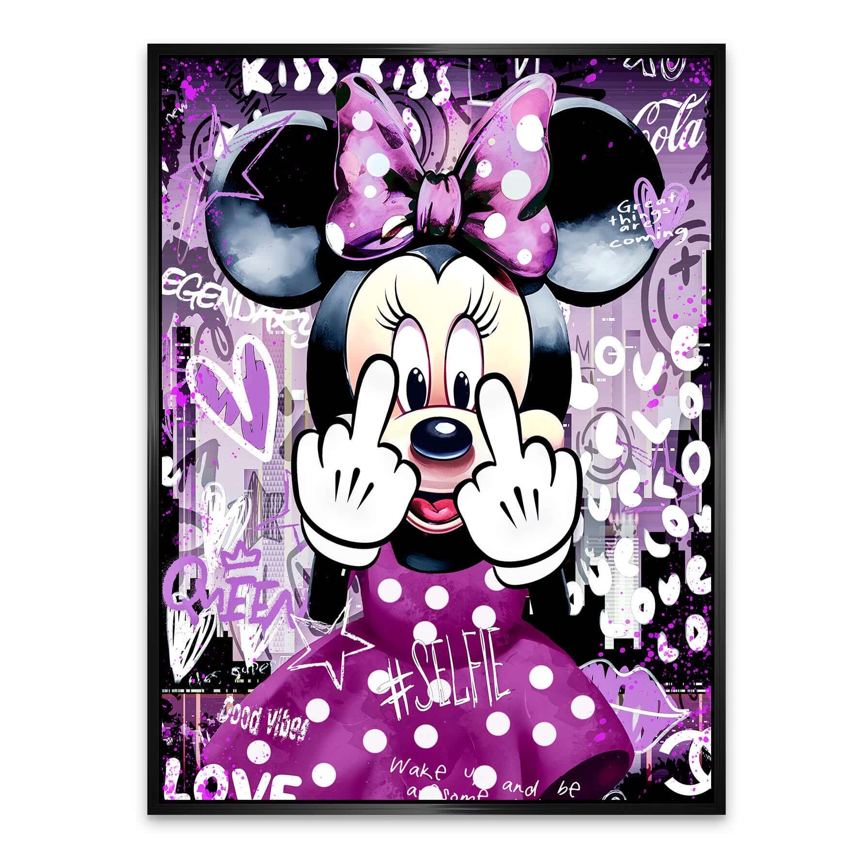 Bad Minnie Wandbild | Unikat INGALERIE