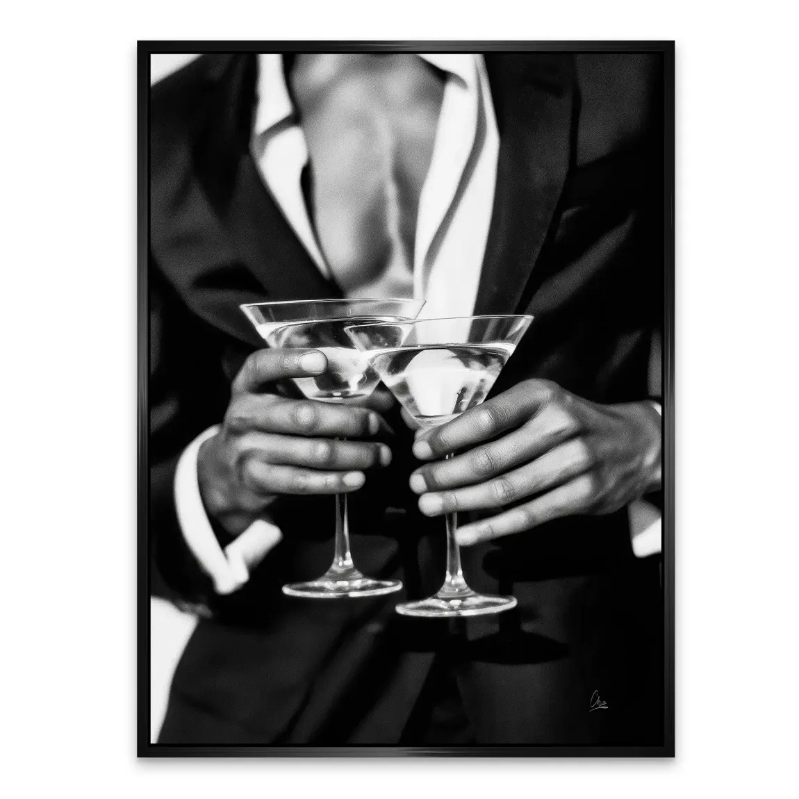 Gentleman Noire Alu Dibond Bild