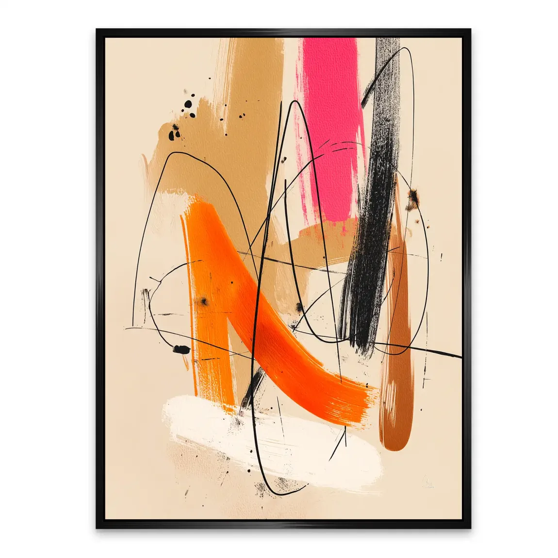 Freie Dynamik Abstrakt Alu Dibond Bild