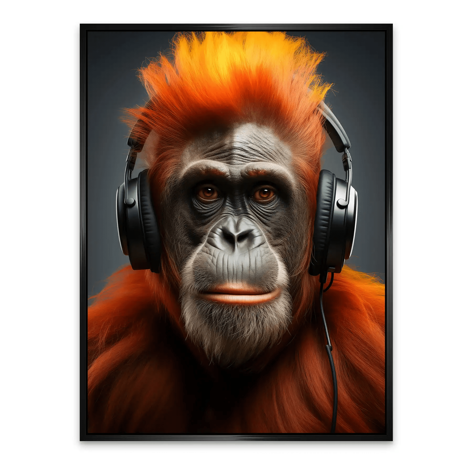 Music Monkey AluDibond Bild INGALERIE