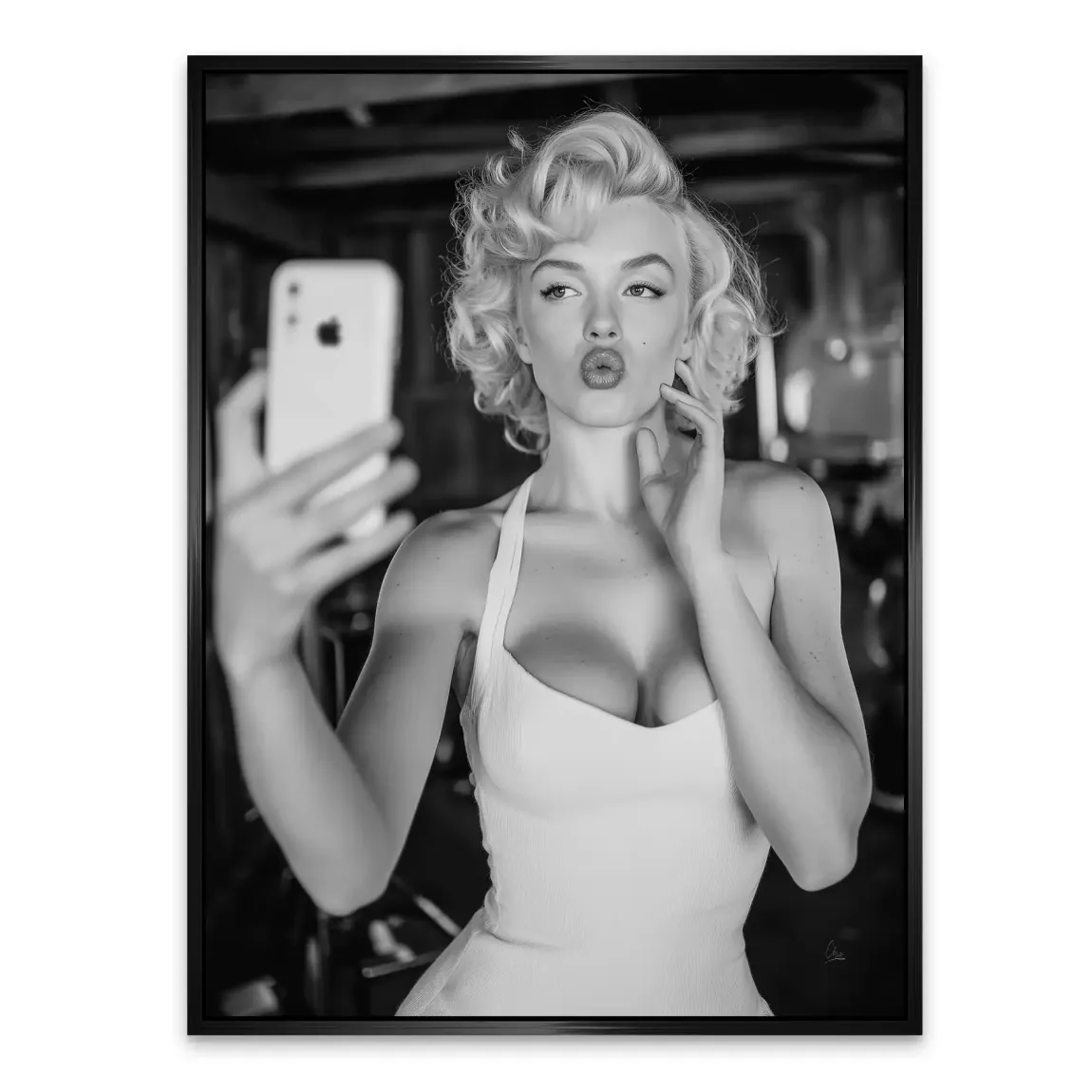 Marilyn Monroe Selfie Alu Dibond Bild
