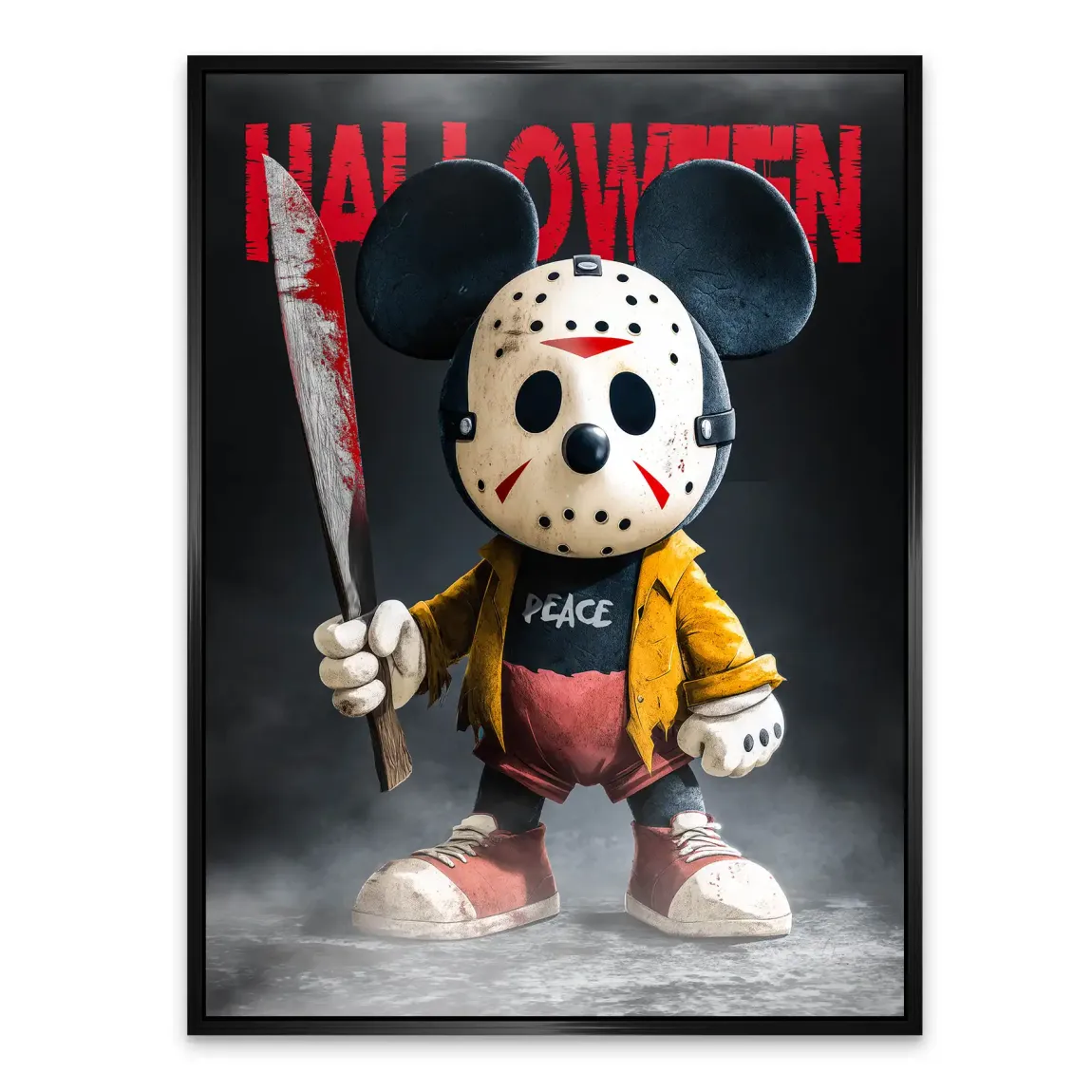 Midnight Micky Mouse Alu Dibond Bild