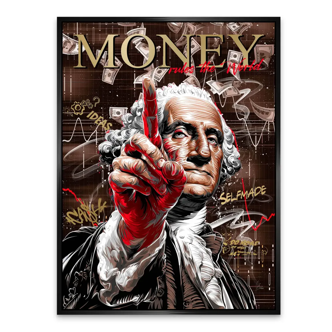 Money Vision Wallstreet Alu Dibond Bild