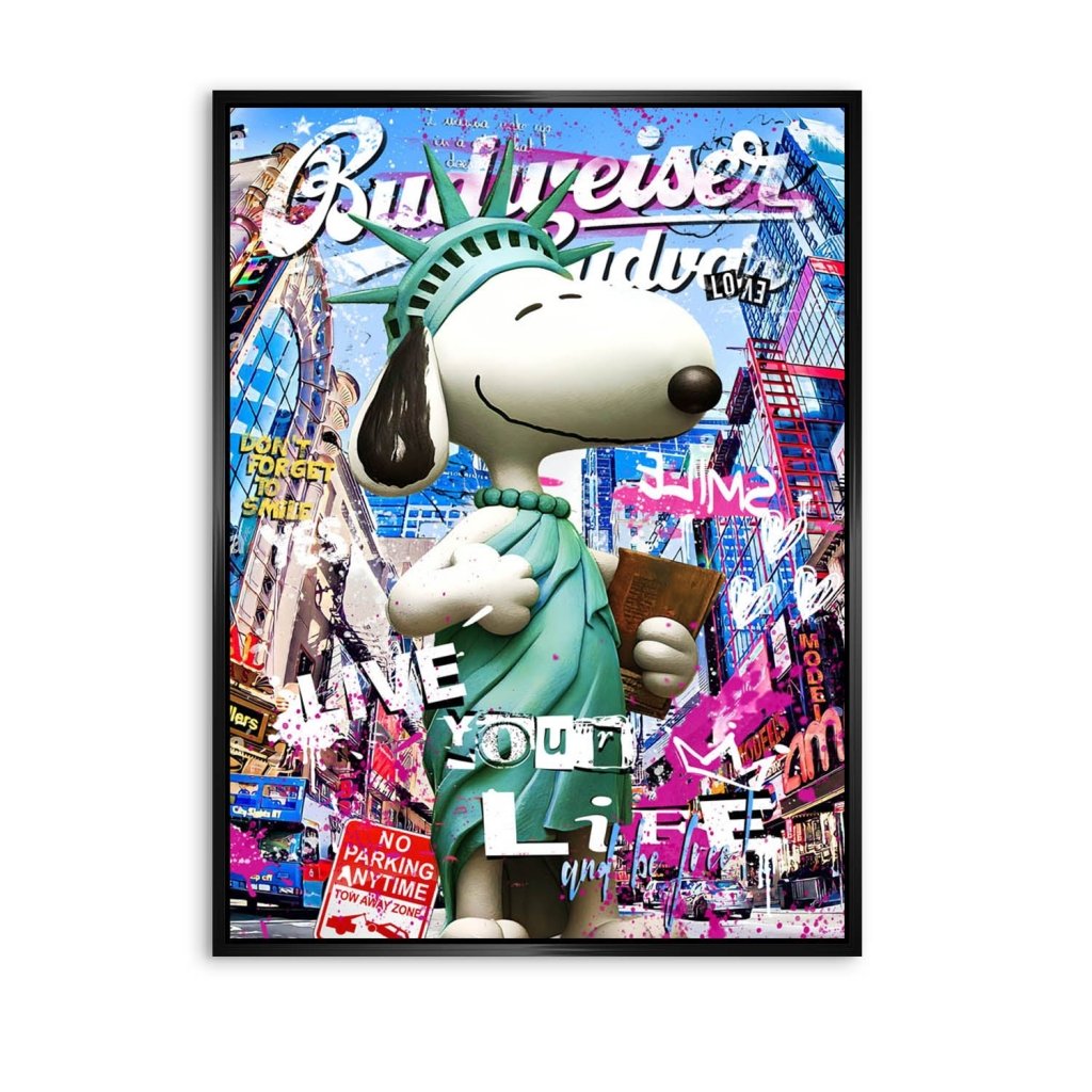 Aludibond Bild Snoopy Pop Art Style INGALERIE