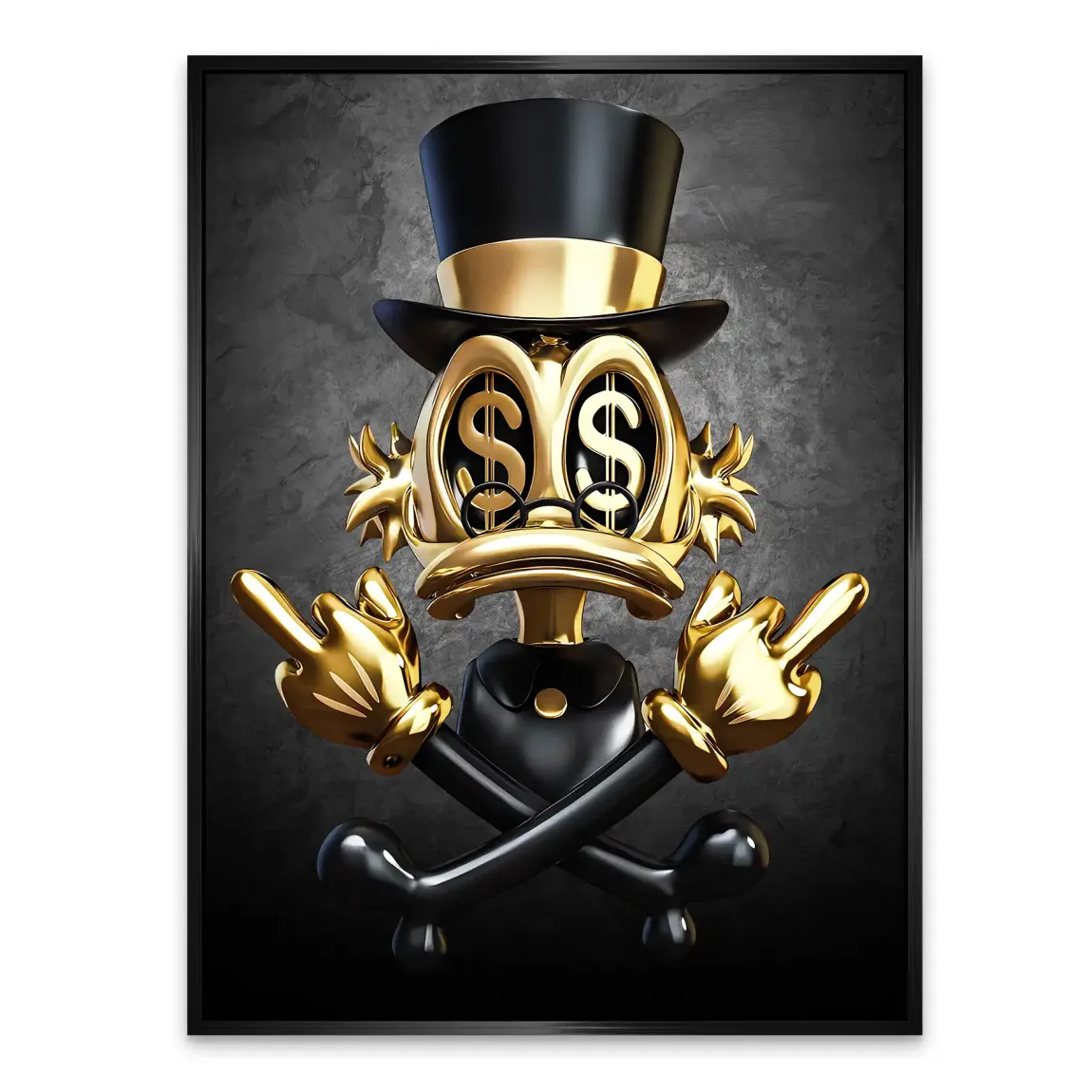 Dollar Vision Duck Alu Dibond Bild