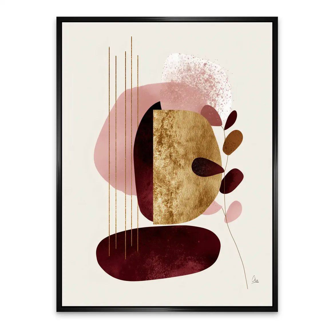 Velvet Shape Alu Dibond Bild