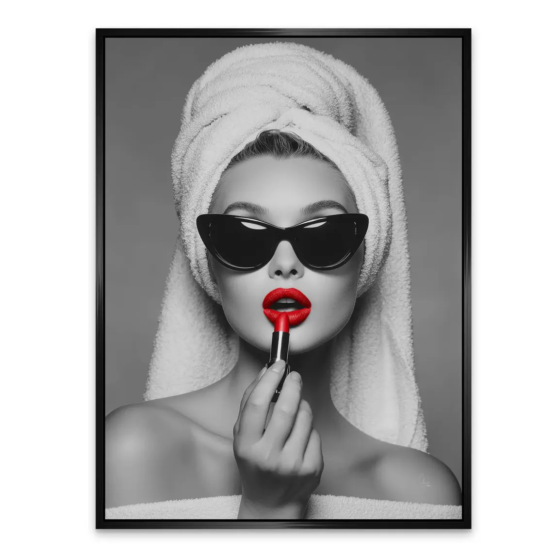 Lipstick Alu Dibond Bild