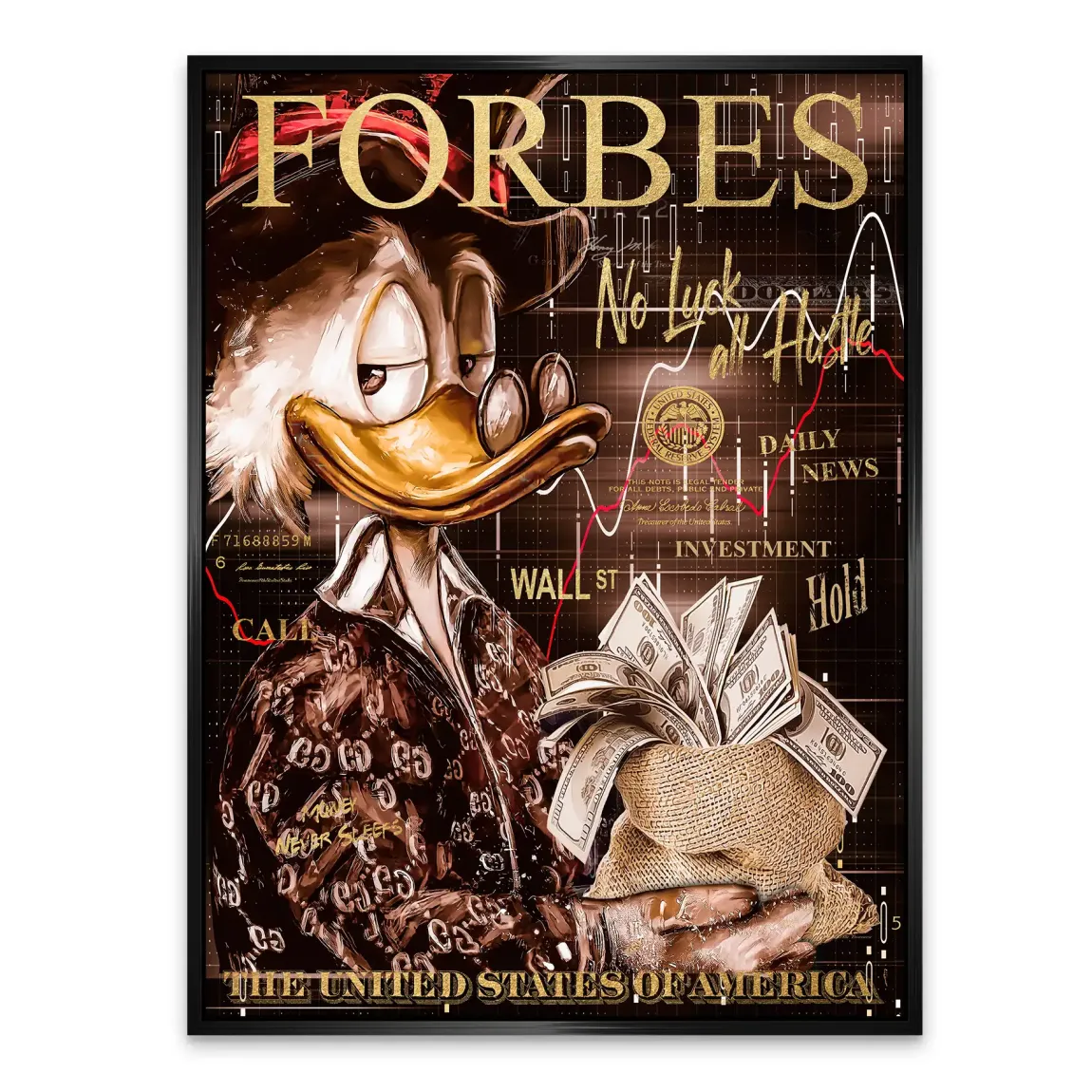 Mr Money Forbes Alu Dibond Bild