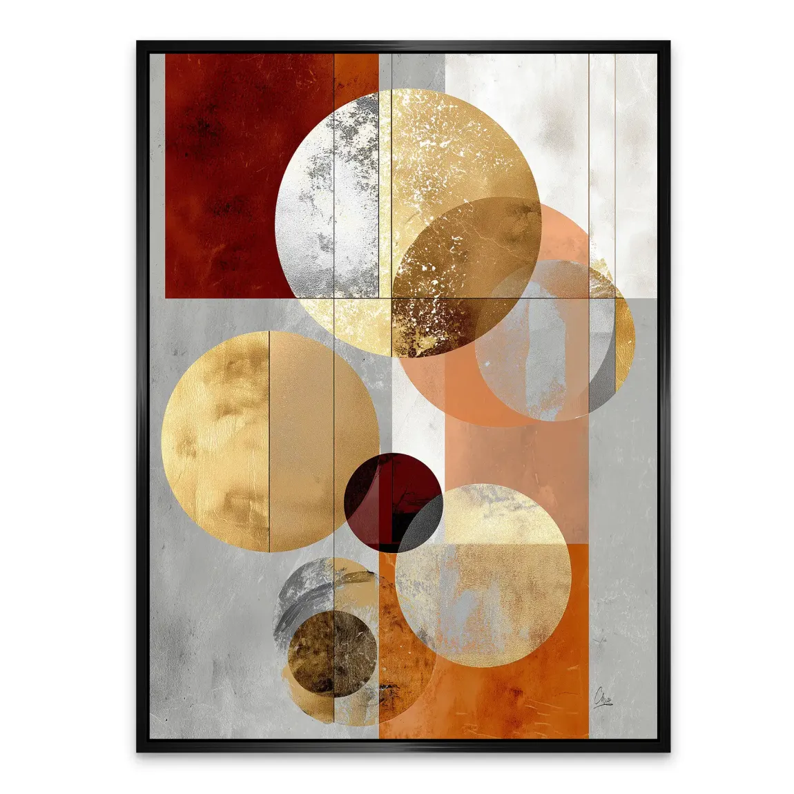 Golden Orbit Alu Dibond Bild