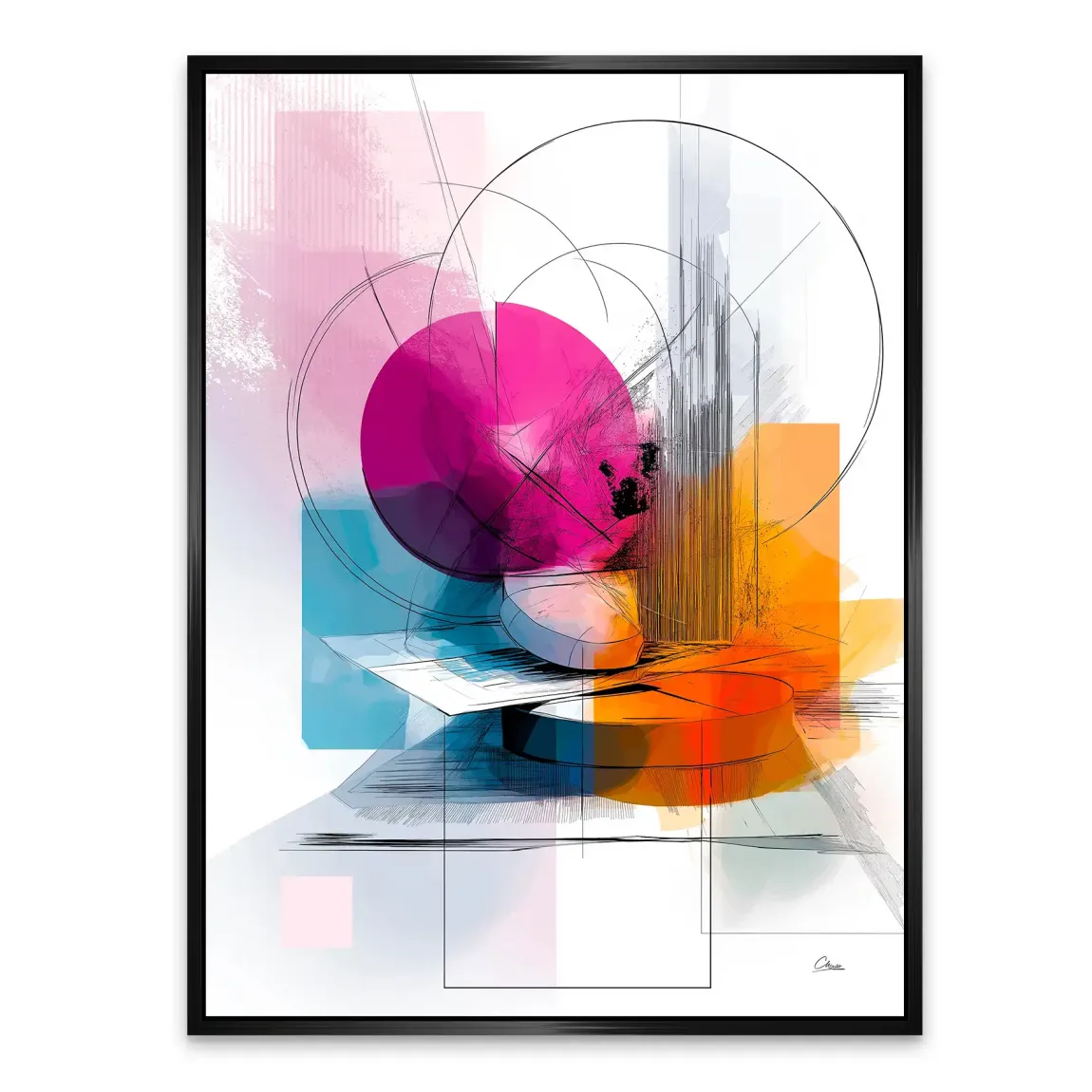 Harmony of Circles Alu Dibond Bild INGALERIE