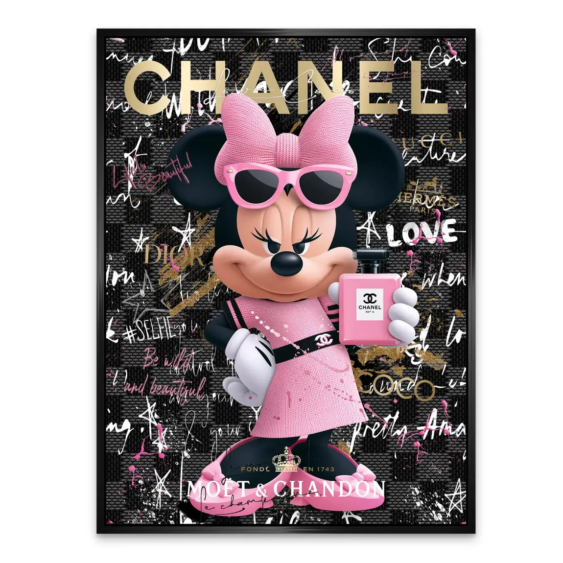 Minnie Couture Alu Dibond Wandbild