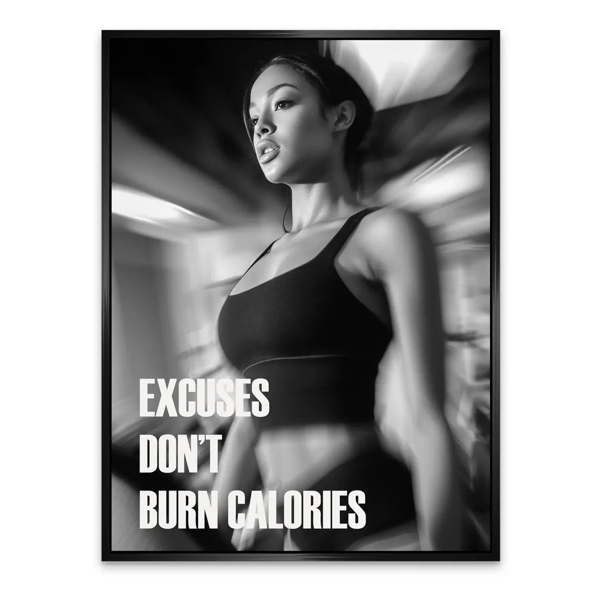 Burn Calories Fitness Alu Dibond Bild