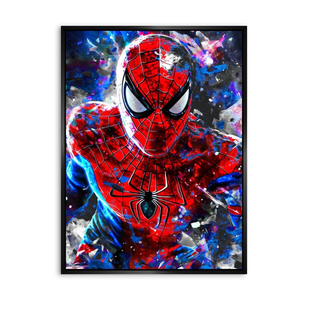 Spiderman Abstrakt Style Aludibond Bild INGALERIE