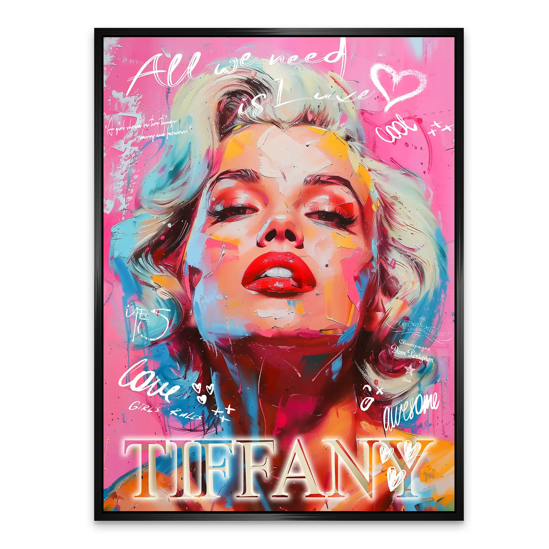 Marilyn Tiffany AluDibond Bild INGALERIE