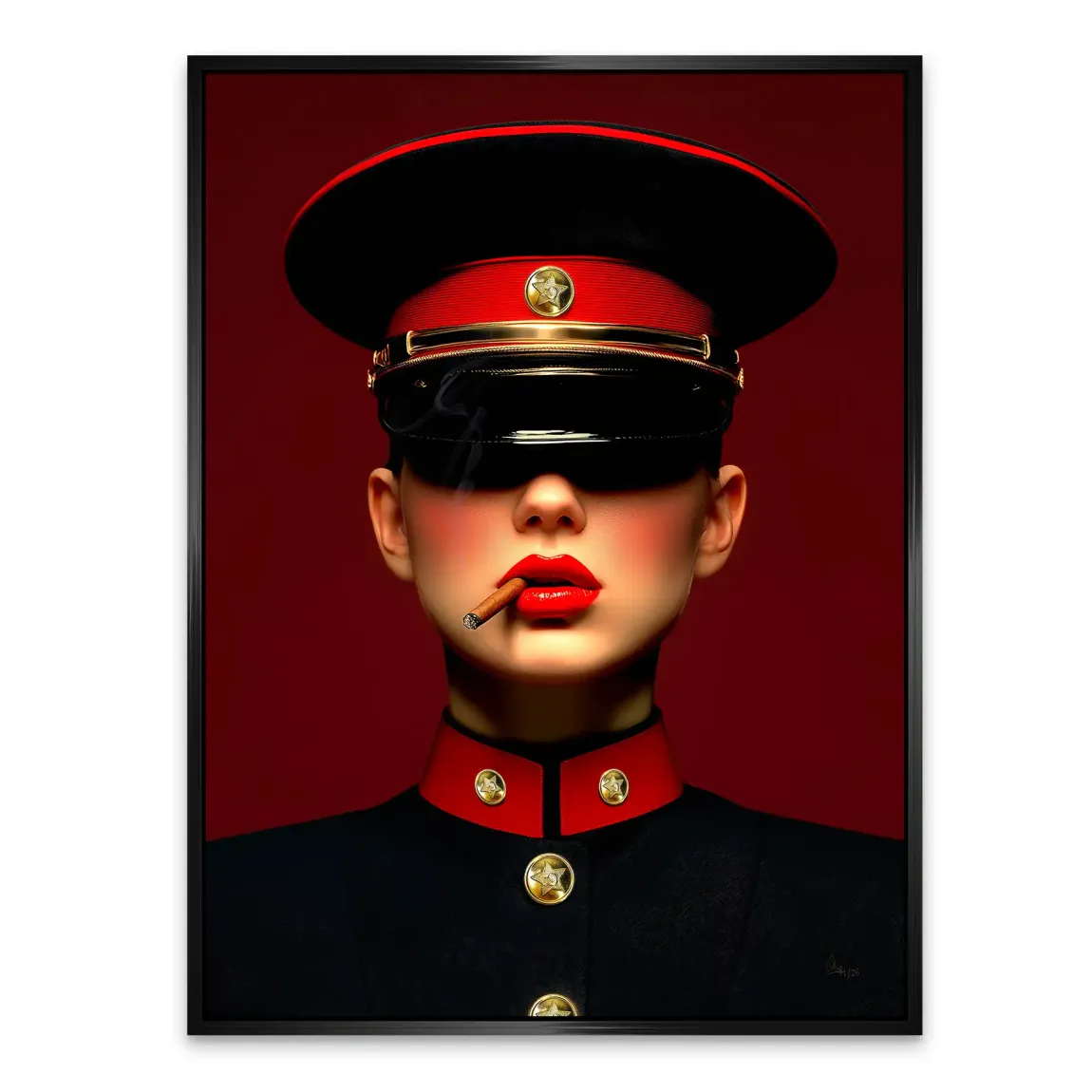 Russian Girl Alu Dibond Bild
