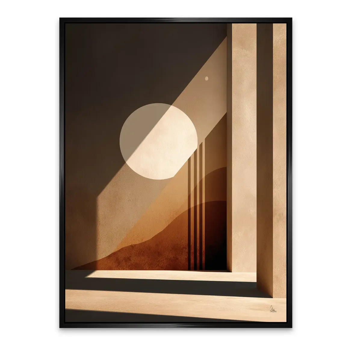 Sonnenbogen Architektur Alu Dibond Wandbild