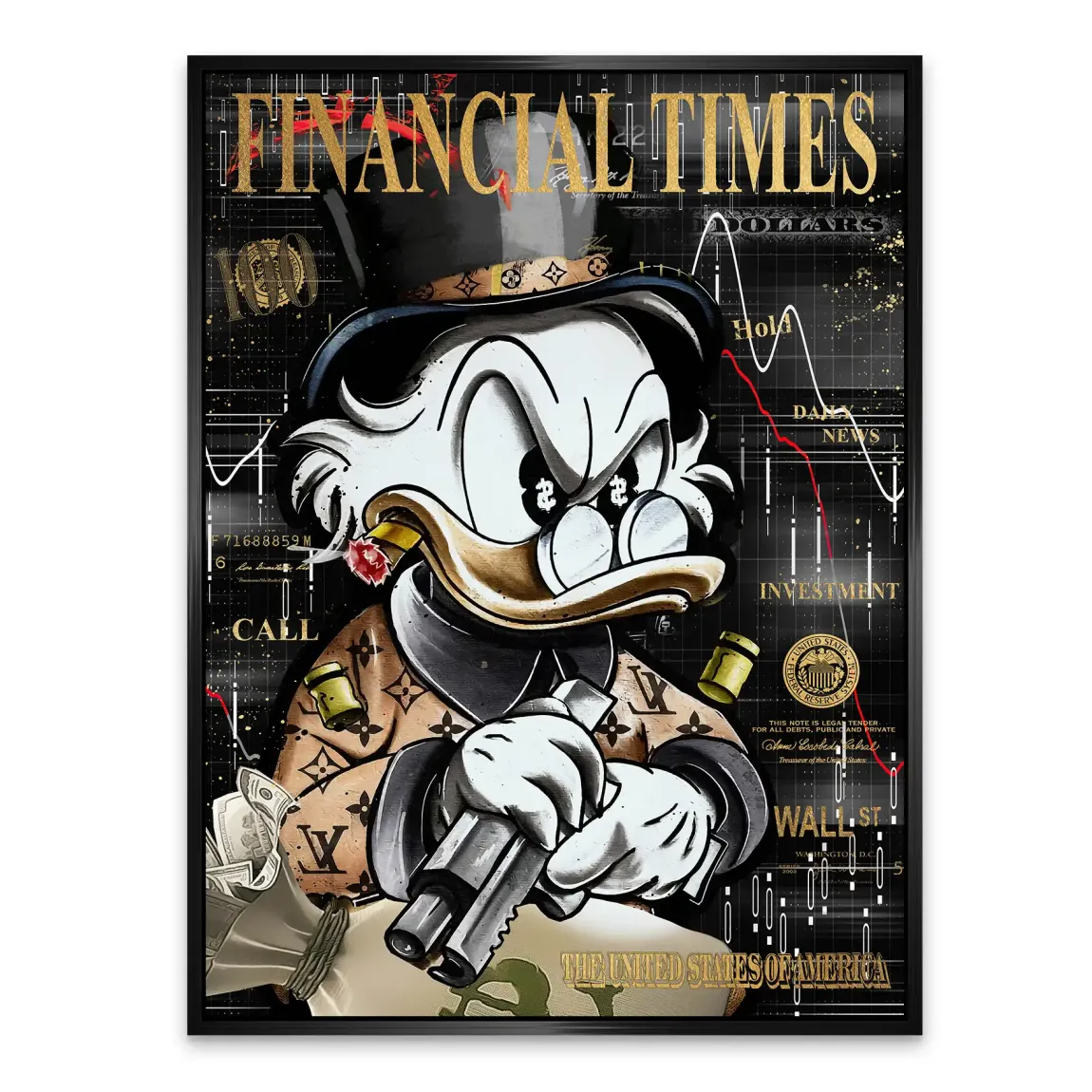 Financial Empire Duck Alu Dibond Bild