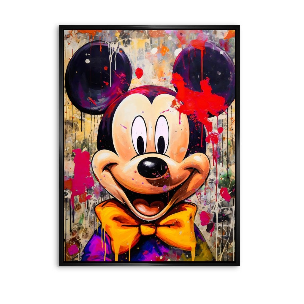 Micky Maus Abstrakt Style AluDibond Bild INGALERIE
