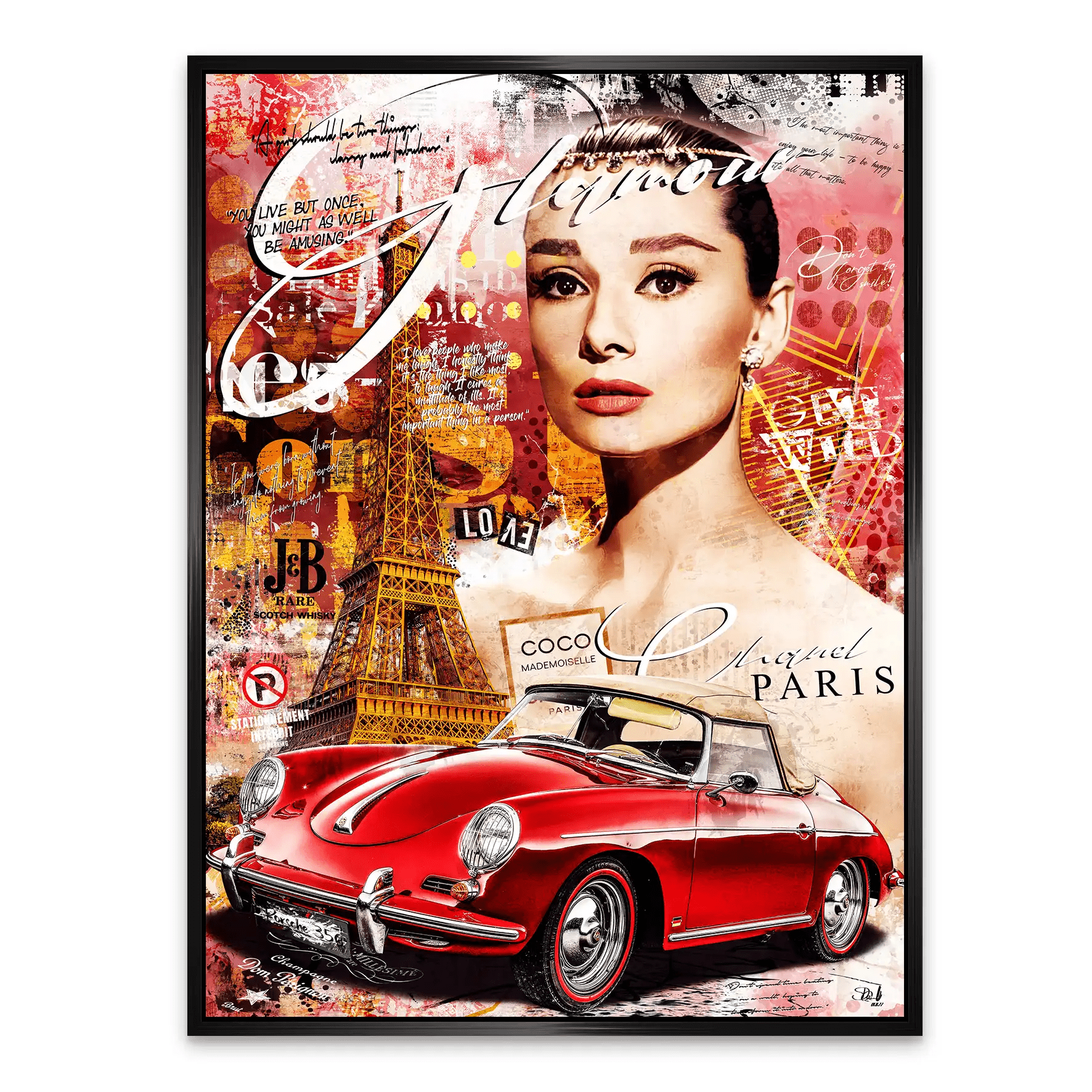 Audrey Paris Pop Art AluDibond Bild INGALERIE