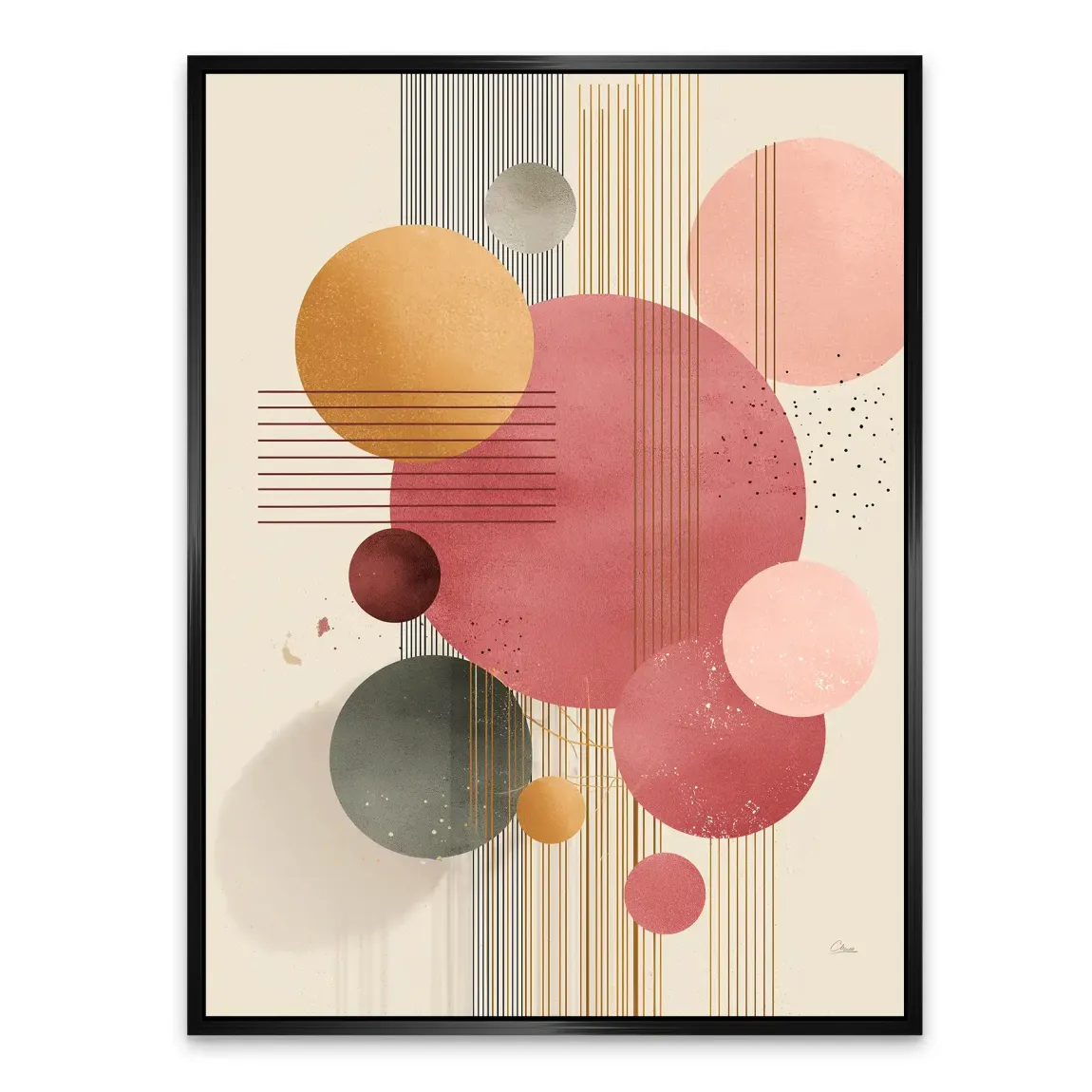 Circles of Serenity Alu Dibond Bild INGALERIE