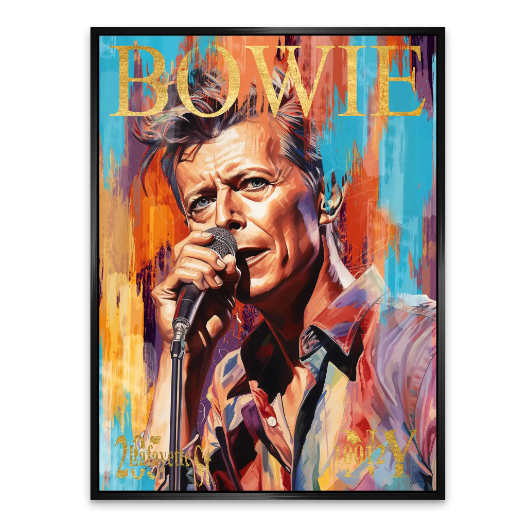 Bowie Abstrakt Style AluDibond Bild INGALERIE