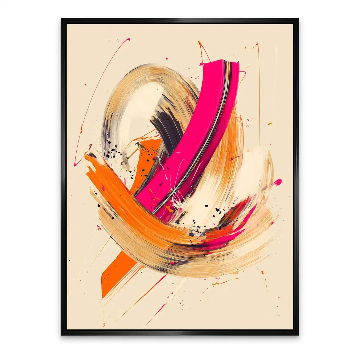 Bewegte Farbe Abstrakt Alu Dibond Bild