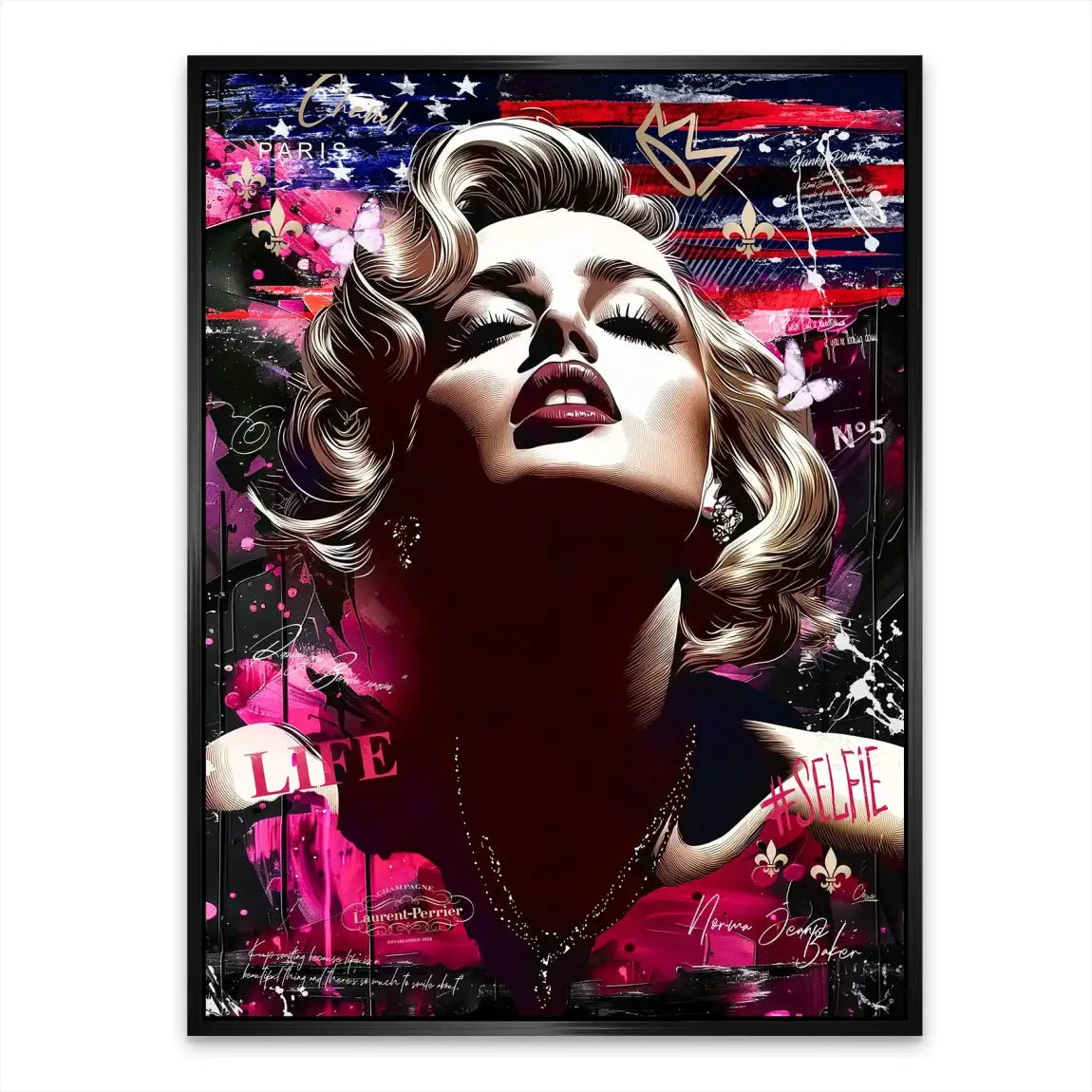 Marilyn Monroe USA Alu Dibond Bild INGALERIE