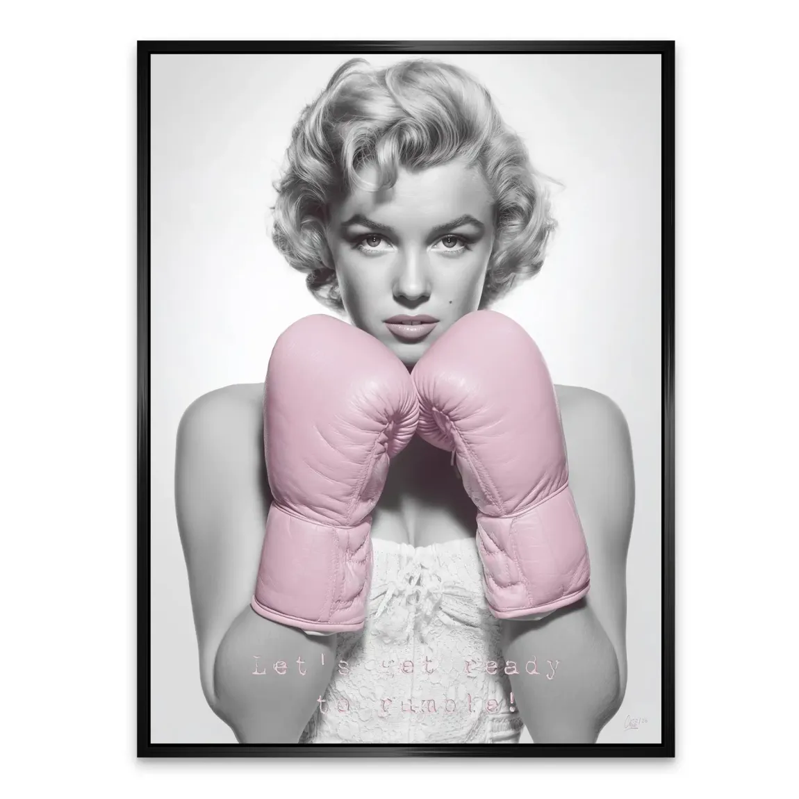 Boxing Marilyn Monroe Alu Dibond Bild