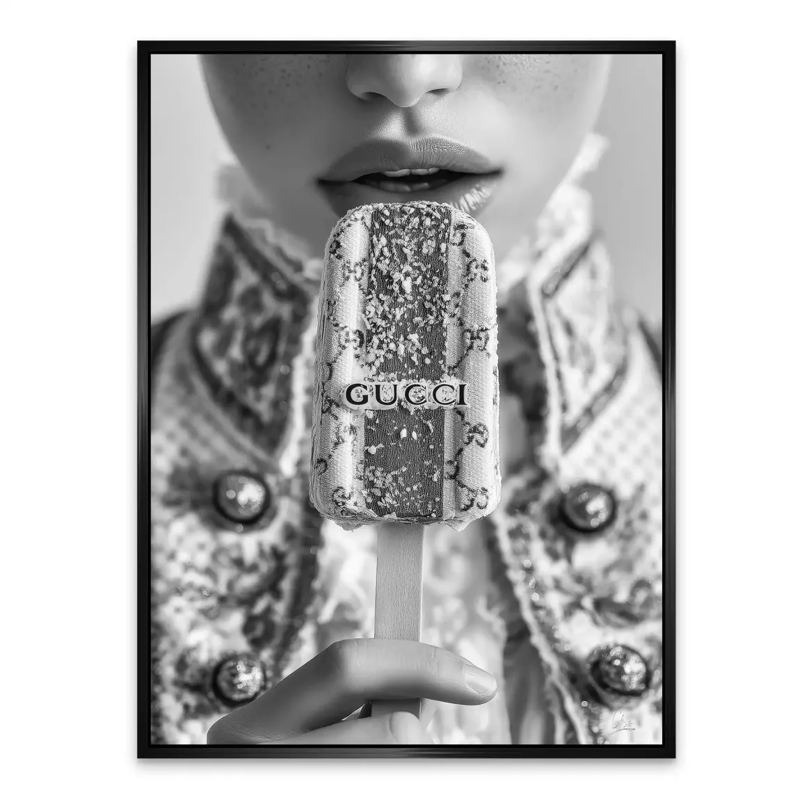 Gucci Ice Couture Noir Alu Dibond Bild