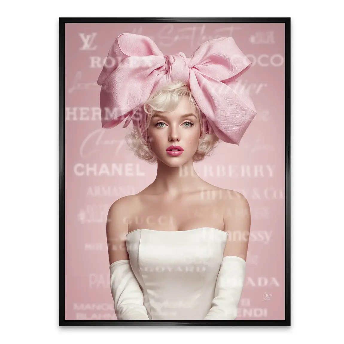 Marilyn Monroe Couture Pop Art Alu Dibond Bild