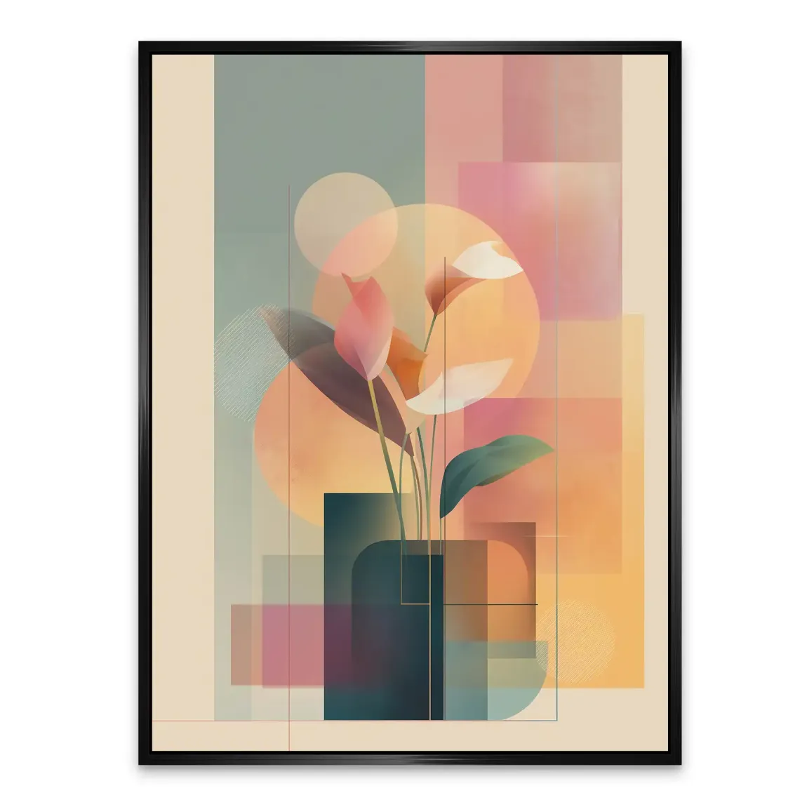 Light Garden Abstrakt Alu Dibond Bild