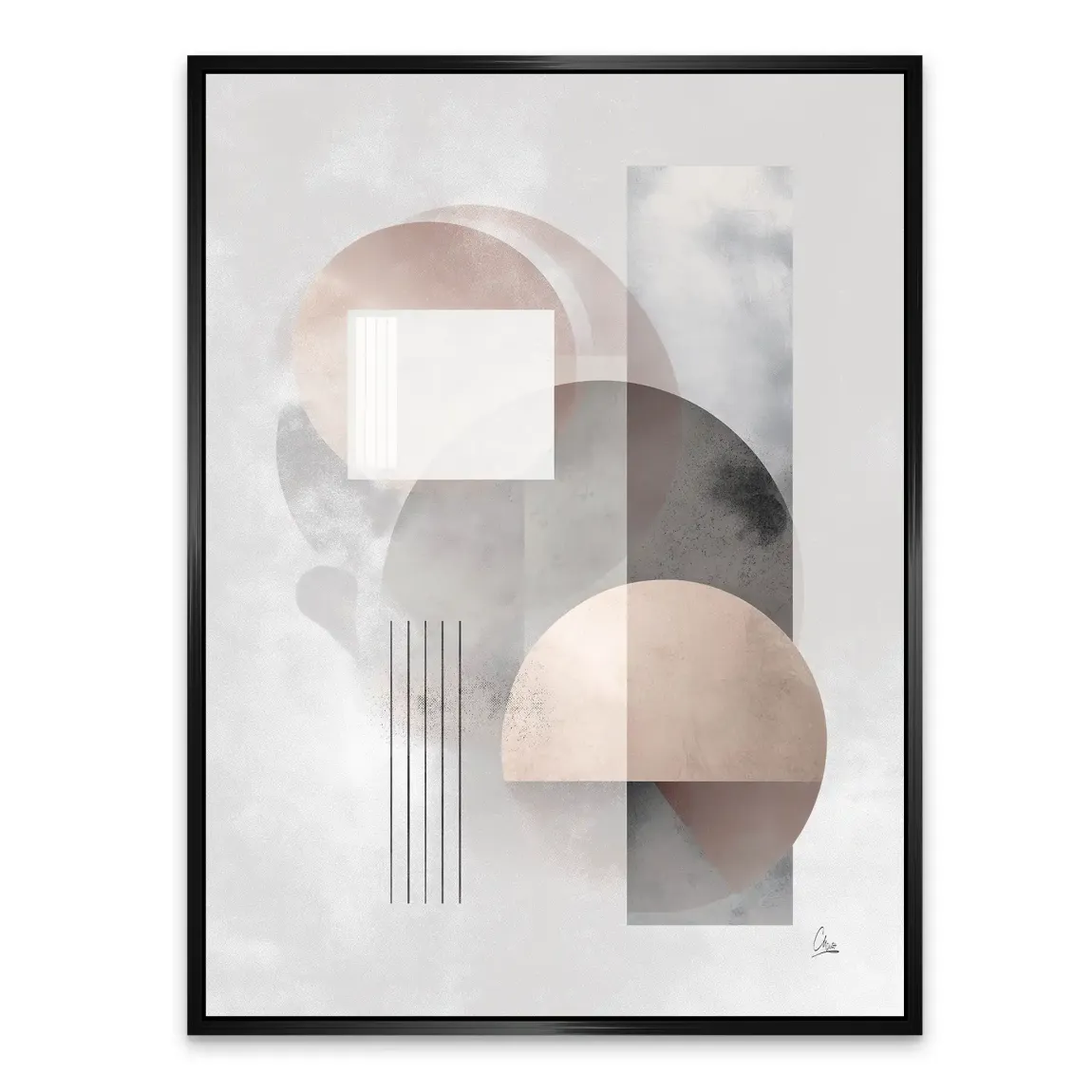 Soft Circles Alu Dibond Bild