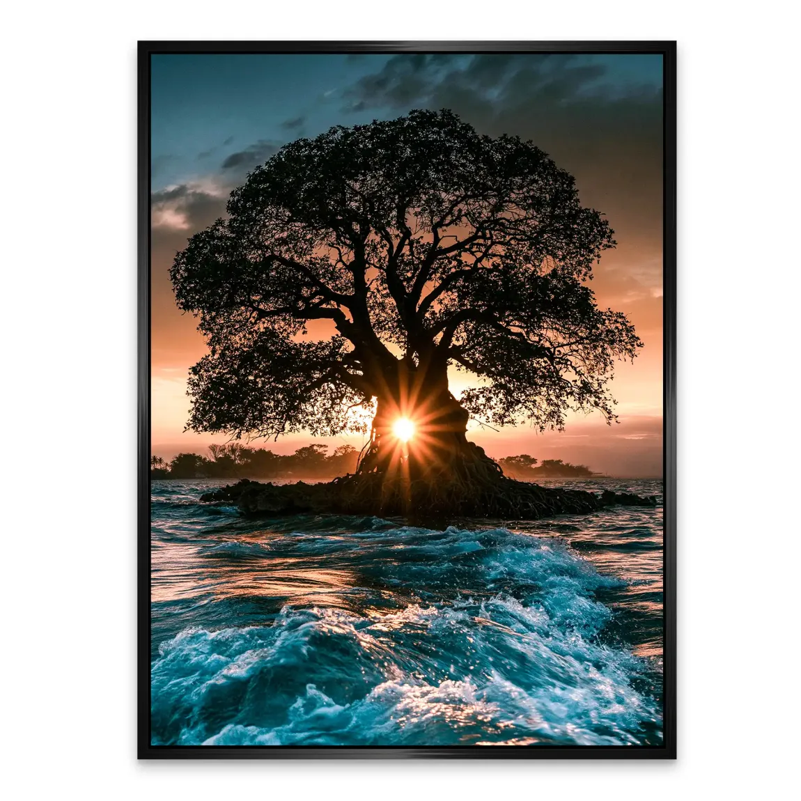 Sonnenbaum Alu Dibond Wandbild
