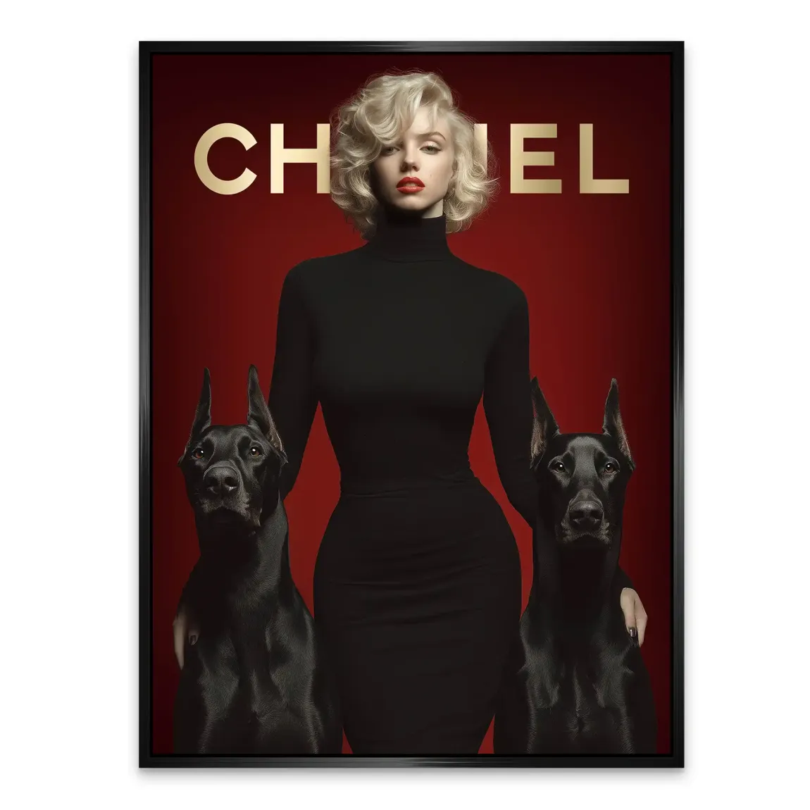 Marilyn Red Coco Alu Dibond Bild