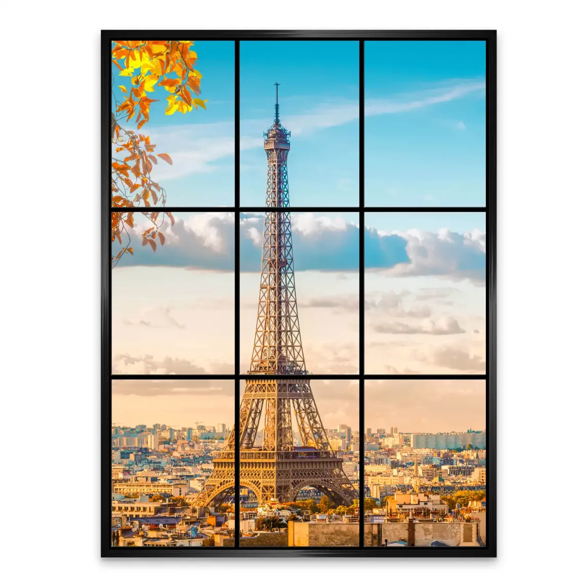 Morning Glow Paris Alu Dibond Bild