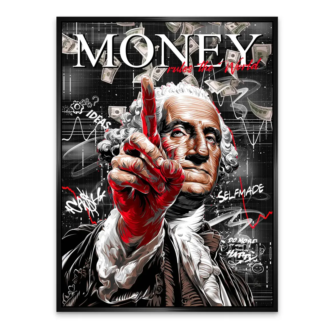 Money Leader Wallstreet Alu Dibond Bild