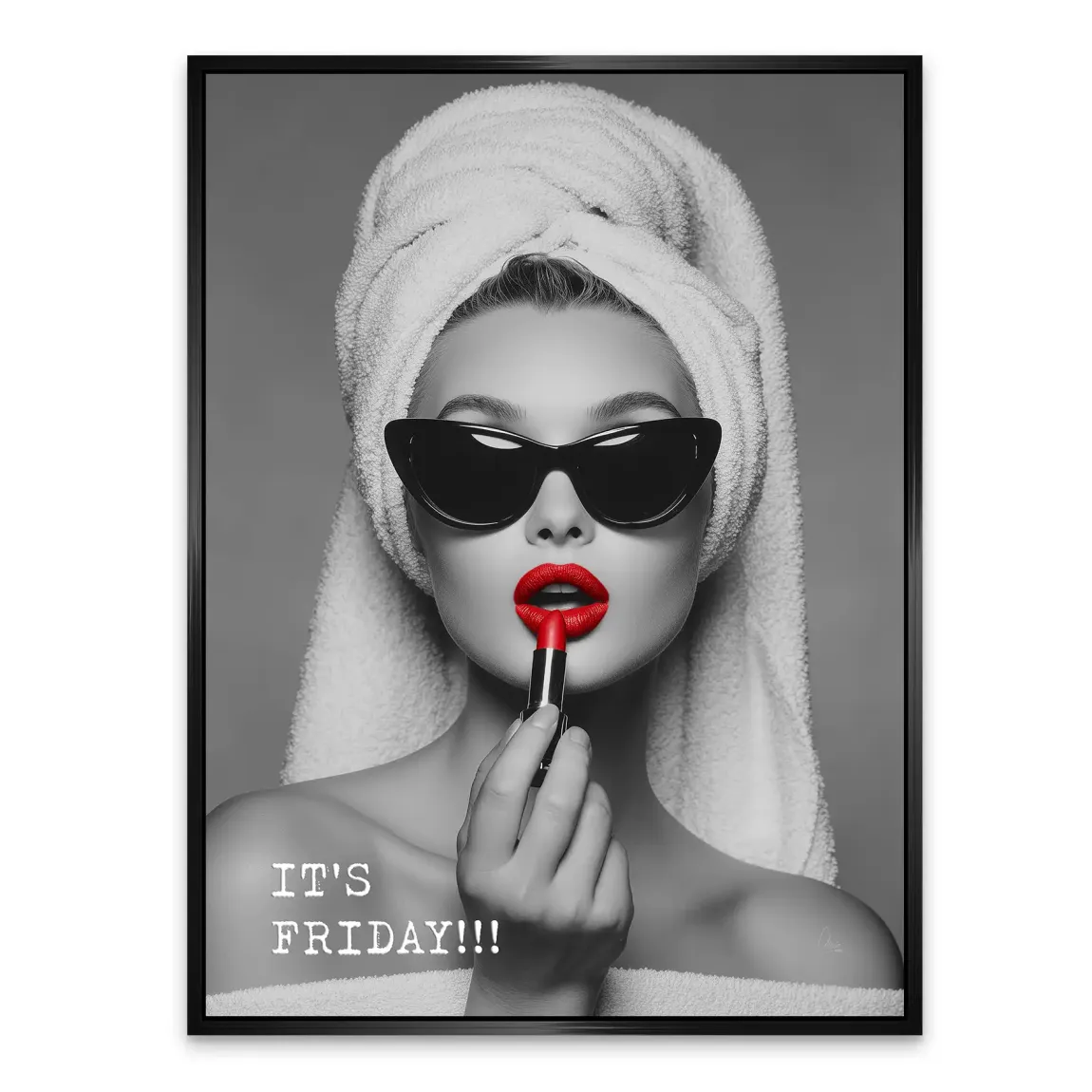 Friday Lipstick Alu Dibond Bild