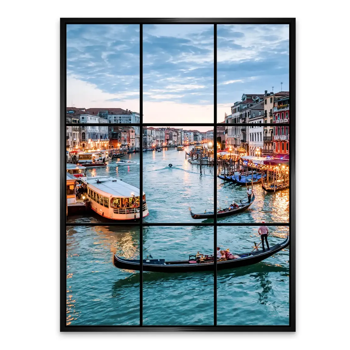 Lichter von Venedig Alu Dibond Bild