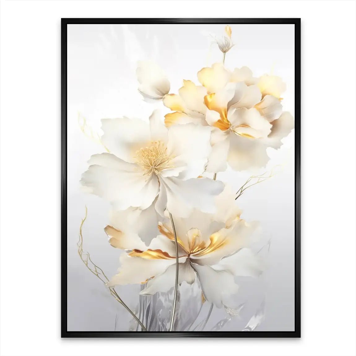 White Flower Alu Dibond Bild INGALERIE